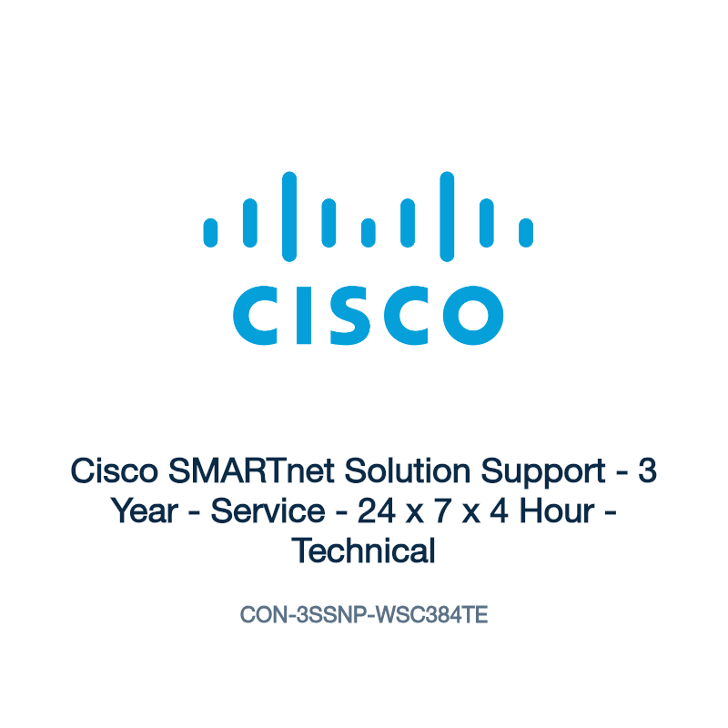 CON-3SSNP-WSC384TE: Cisco SMARTnet Solution Support