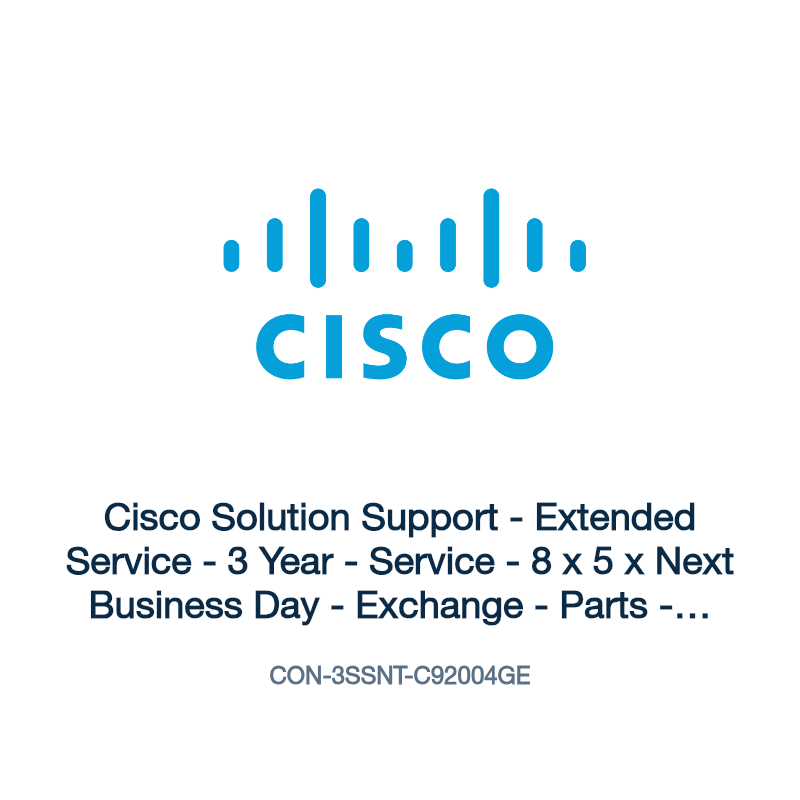 CON-3SSNT-C92004GE: Cisco Solution Support