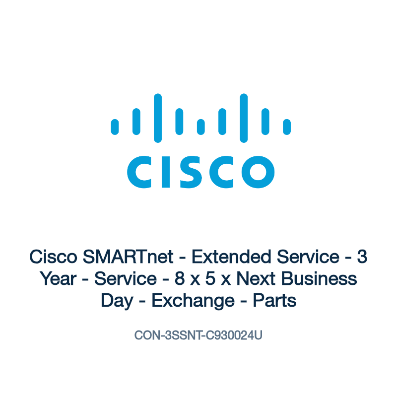 CON-3SSNT-C930024U: Cisco SMARTnet - Extended Service - 3 Year - Service