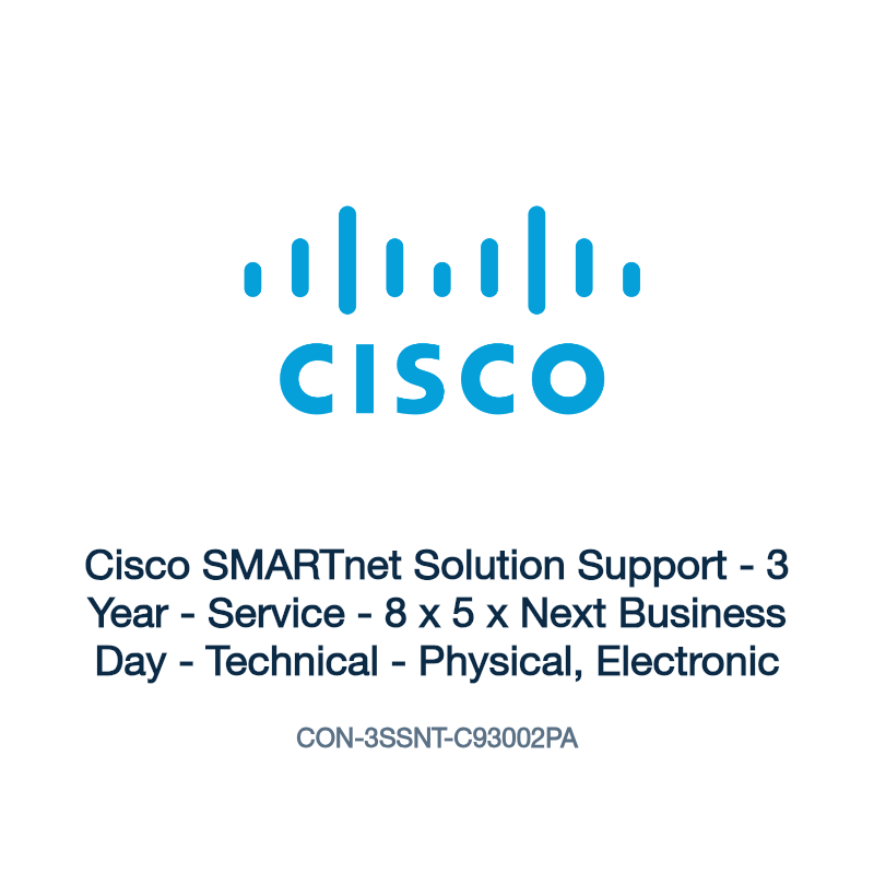 CON-3SSNT-C93002PA: Cisco SMARTnet Solution Support