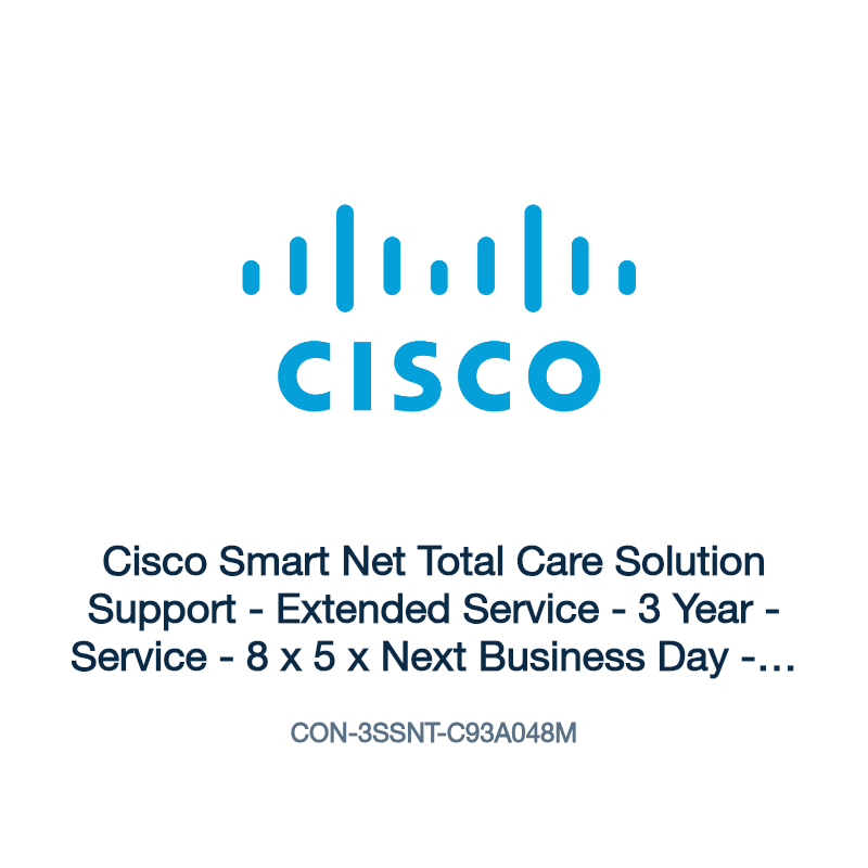 CON-3SSNT-C93A048M: Cisco Smart Net Total Care Solution Support