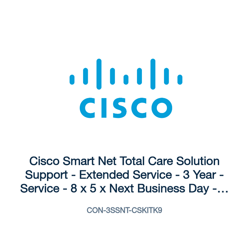CON-3SSNT-CSKITK9: Cisco Smart Net Total Care Solution Support