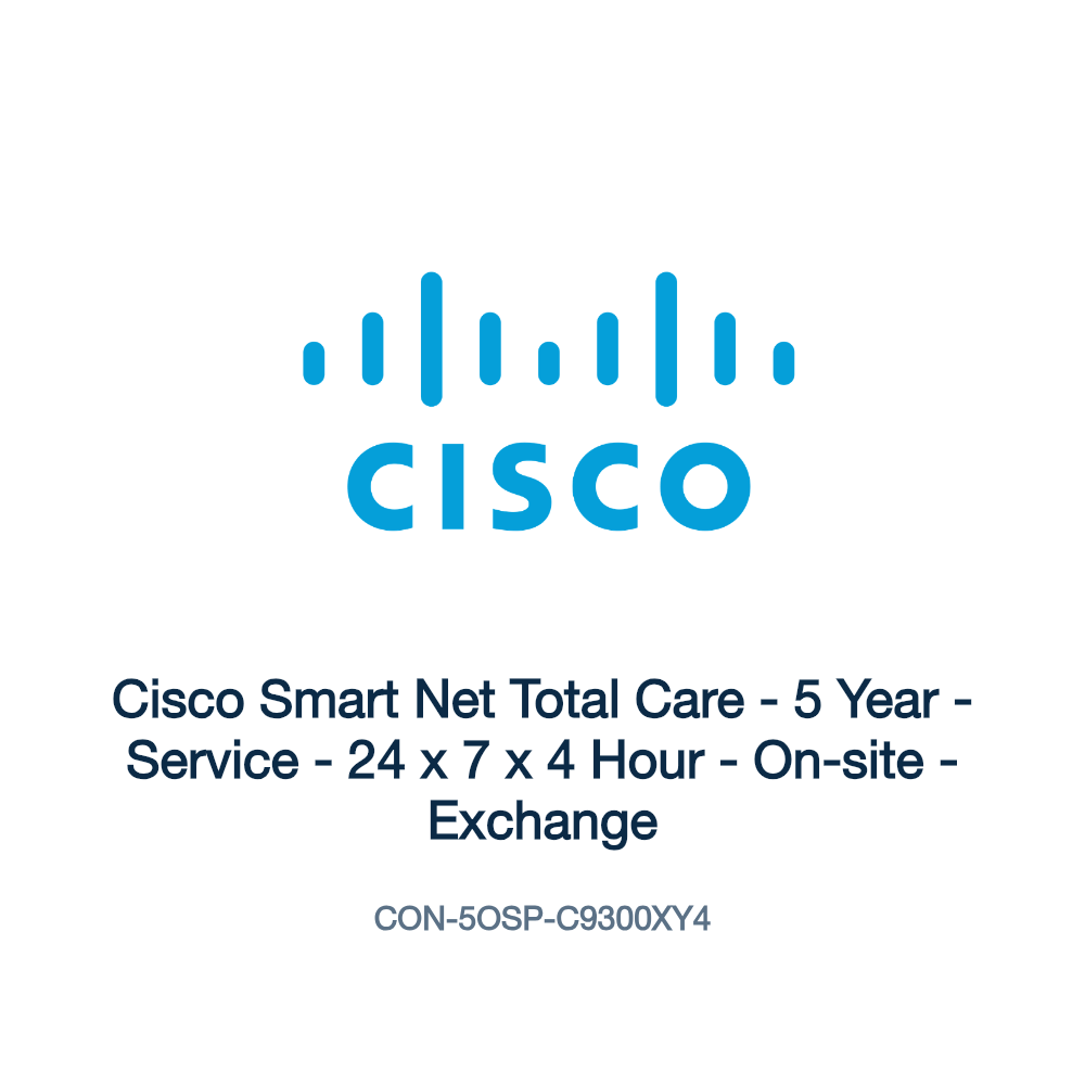 CON-5OSP-C9300XY4: Cisco Smart Net Total Care