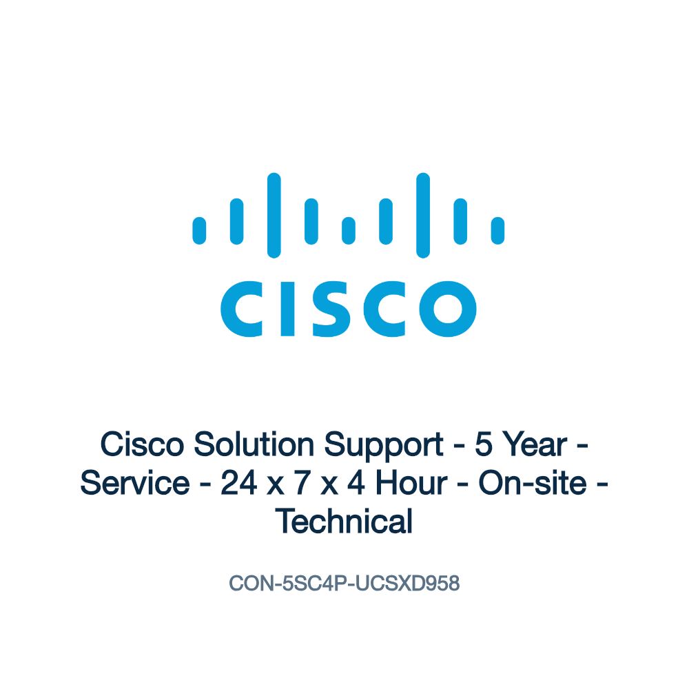 CON-5SC4P-UCSXD958: Cisco Solution Support