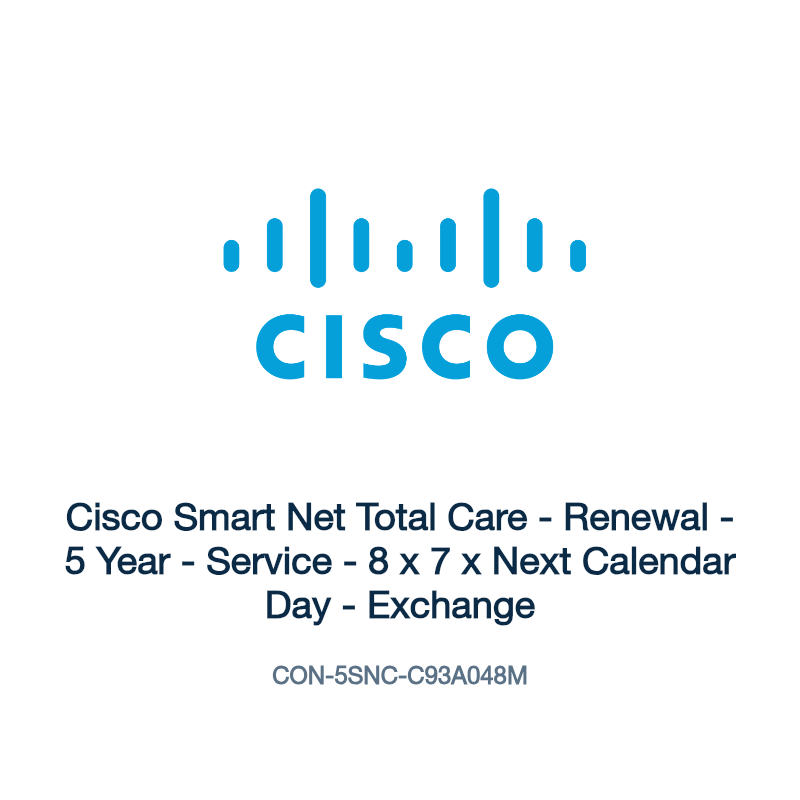 CON-5SNC-C93A048M: Cisco Smart Net Total Care