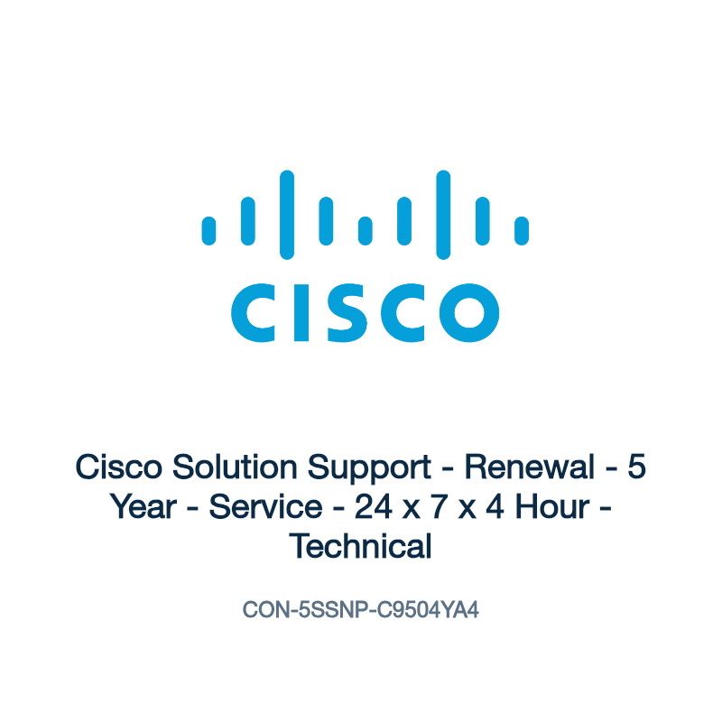 CON-5SSNP-C9504YA4: Cisco Solution Support
