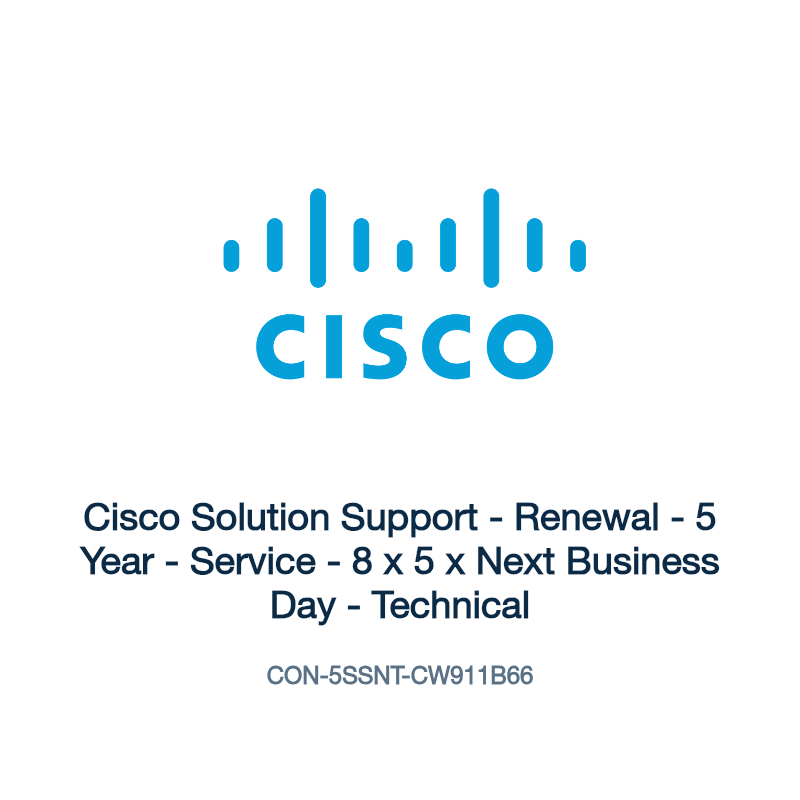 CON-5SSNT-CW911B66: Cisco Solution Support