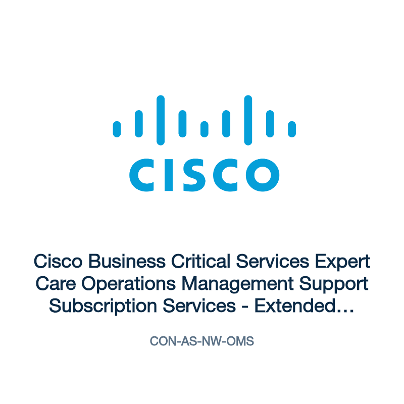 CON-AS-NW-OMS: Cisco Business Critical Services Expert Care Operations Management