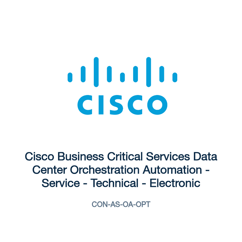 CON-AS-OA-OPT: Cisco Business Critical Services Data Center Orchestration Automation