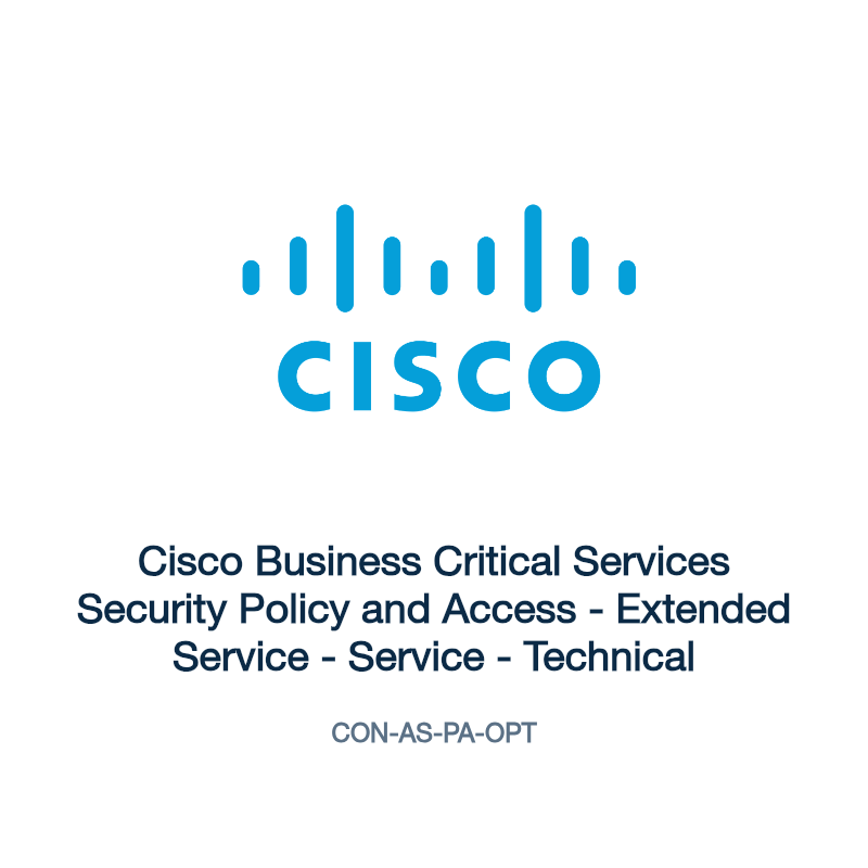 CON-AS-PA-OPT: Cisco Business Critical Services Security Policy and Access