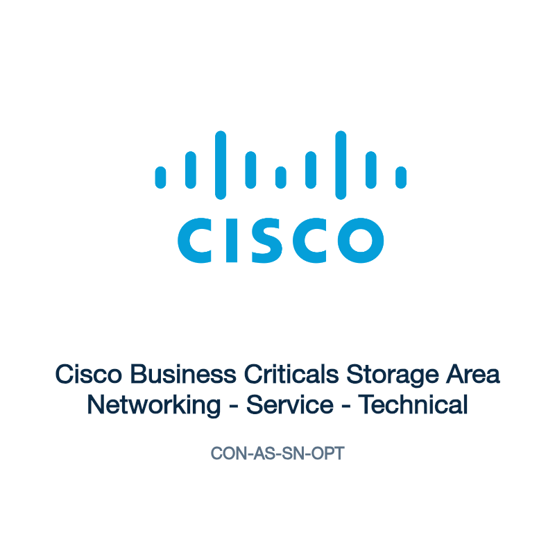 CON-AS-SN-OPT: Cisco Business Criticals Storage Area Networking