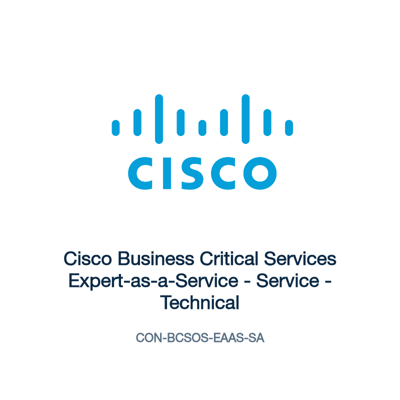 CON-BCSOS-EAAS-SA: Cisco Business Critical Services Expert-as-a-Service