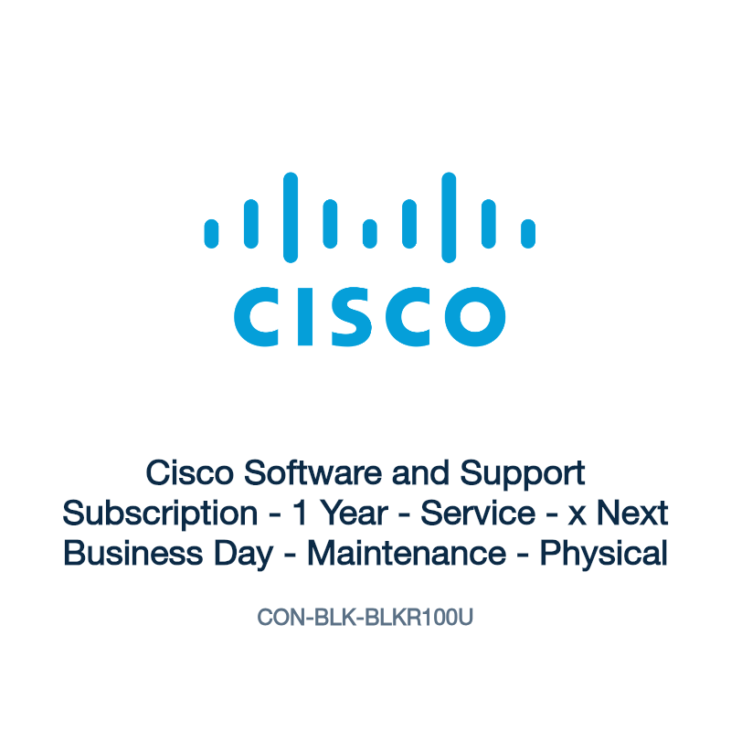 CON-BLK-BLKR100U: Cisco Software and Support Subscription