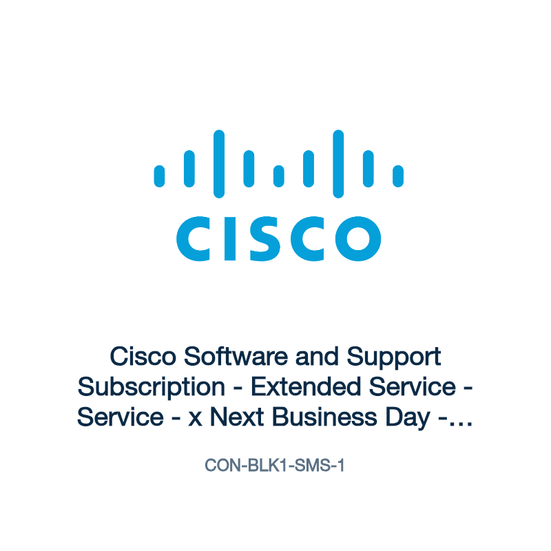 CON-BLK1-SMS-1: Cisco Software and Support Subscription