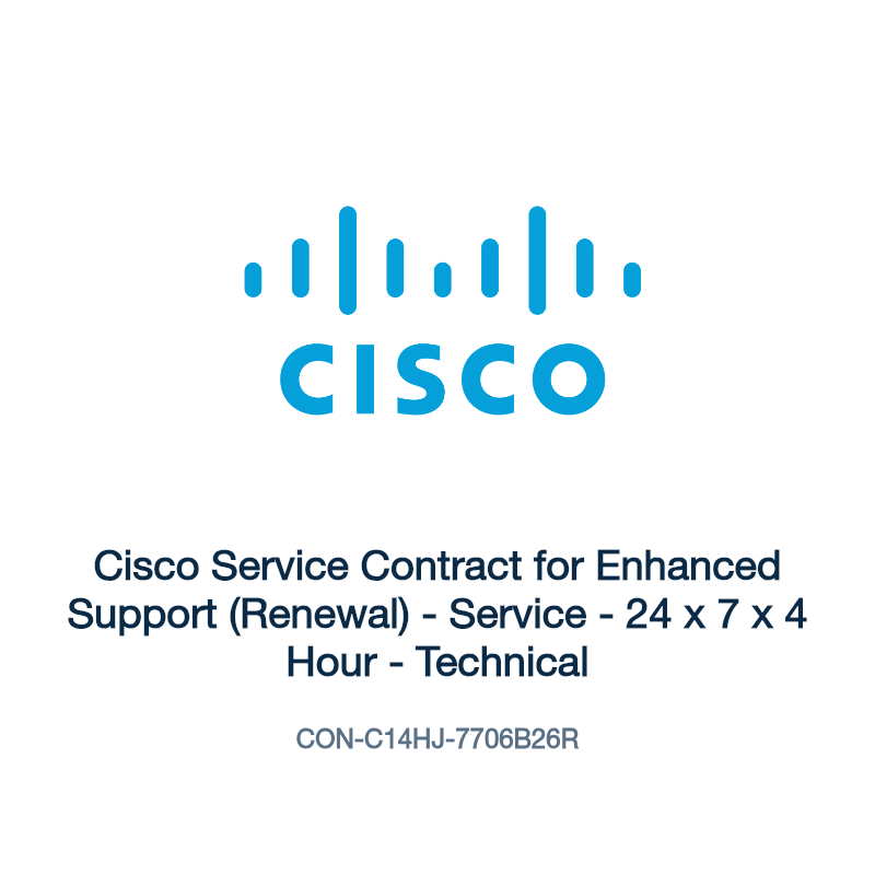 CON-C14HJ-7706B26R: Cisco Service Contract for Enhanced Support (Renewal)