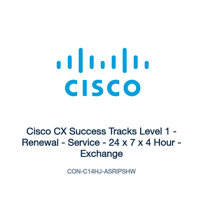 CON-C14HJ-ASRIPSHW: Cisco CX Success Tracks Level 1