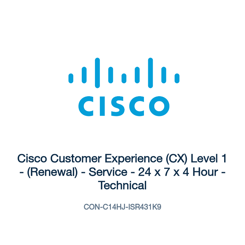 CON-C14HJ-ISR431K9: Cisco Customer Experience (CX) Level 1