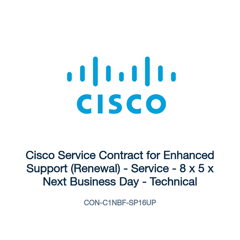CON-C1NBF-SP16UP: Cisco Service Contract for Enhanced Support (Renewal)