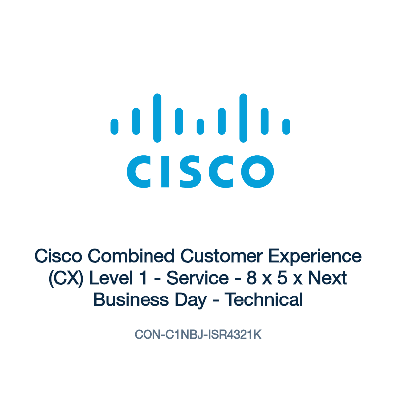 CON-C1NBJ-ISR4321K: Cisco Combined Customer Experience (CX) Level 1