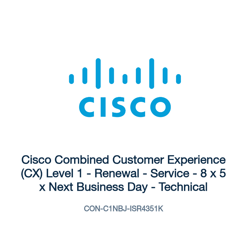 CON-C1NBJ-ISR4351K: Cisco Combined Customer Experience (CX) Level 1