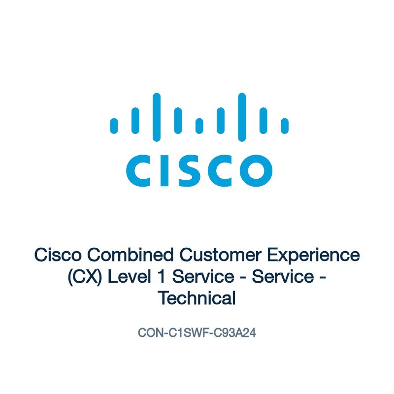 CON-C1SWF-C93A24: Cisco Combined Customer Experience (CX) Level 1 Service