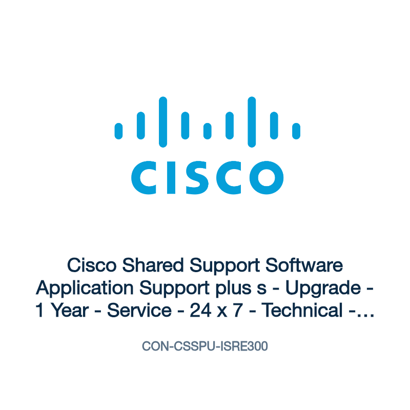 CON-CSSPU-ISRE300: Cisco Shared Support Software Application Support plus s