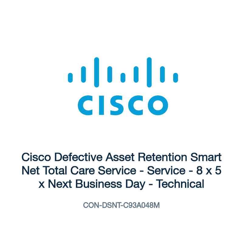 CON-DSNT-C93A048M: Cisco Defective Asset Retention Smart Net Total Care Service