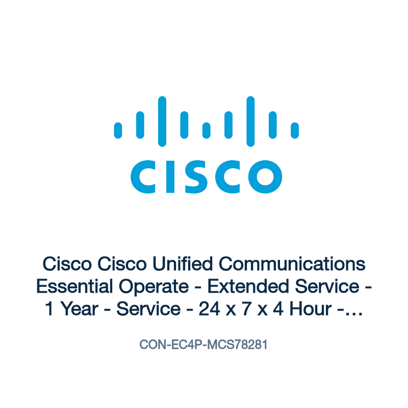 CON-EC4P-MCS78281: Cisco Cisco Unified Communications Essential Operate