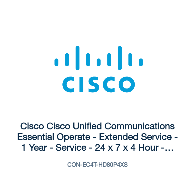 CON-EC4T-HD80P4XS: Cisco Cisco Unified Communications Essential Operate