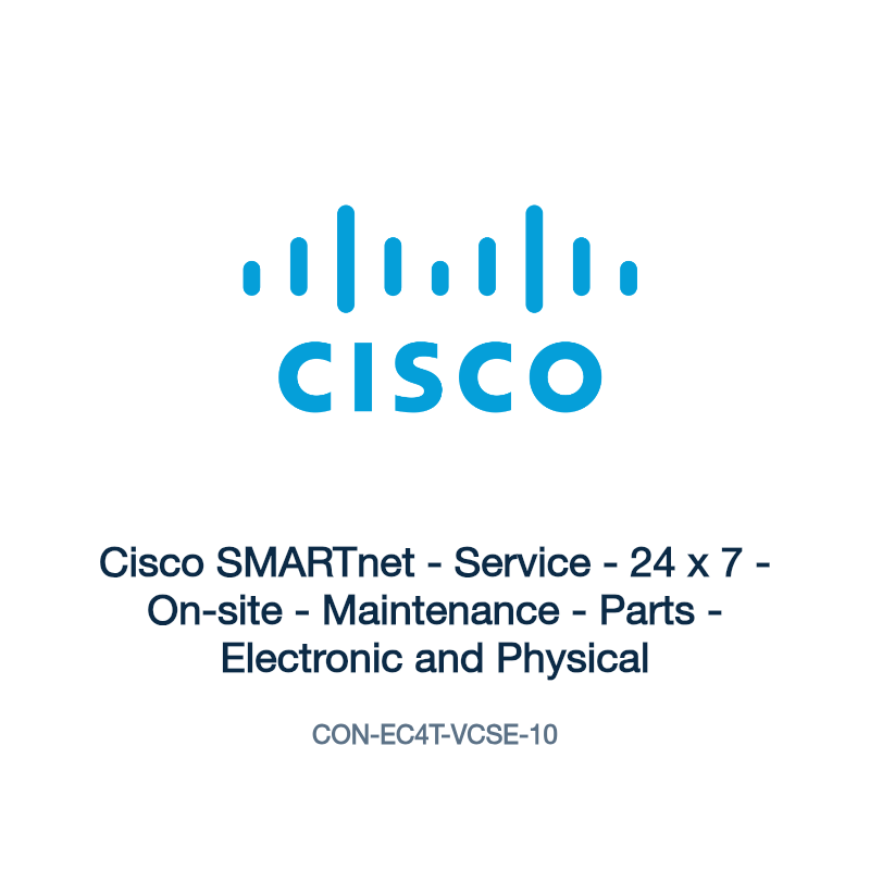 CON-EC4T-VCSE-10: Cisco SMARTnet - Service - 24 x 7 - On-site - Maintenance - Parts