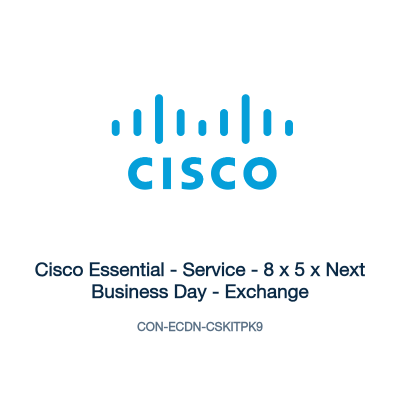 CON-ECDN-CSKITPK9: Cisco Essential - Service - 8 x 5 x Next Business Day - Exchange