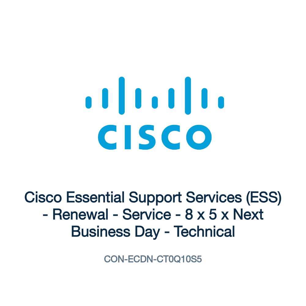 CON-ECDN-CT0Q10S5: Cisco Essential Support Services (ESS)