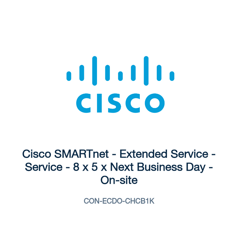 CON-ECDO-CHCB1K: Cisco SMARTnet - Extended Service - Service - 8 x 5 x Next Business