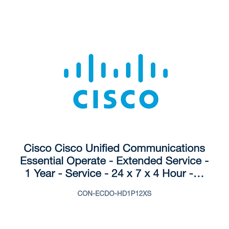 CON-ECDO-HD1P12XS: Cisco Cisco Unified Communications Essential Operate
