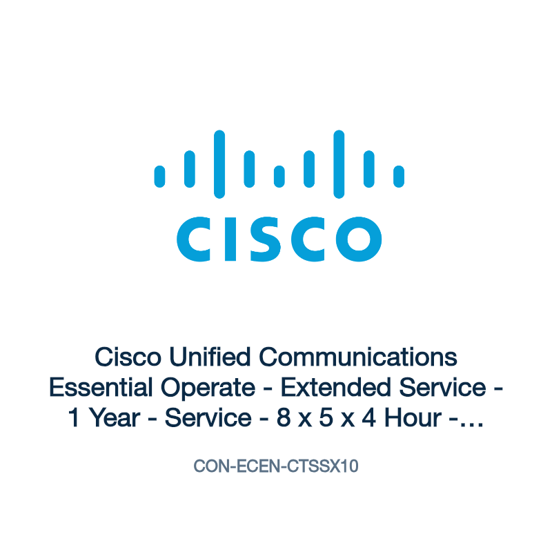 CON-ECEN-CTSSX10: Cisco Unified Communications Essential Operate