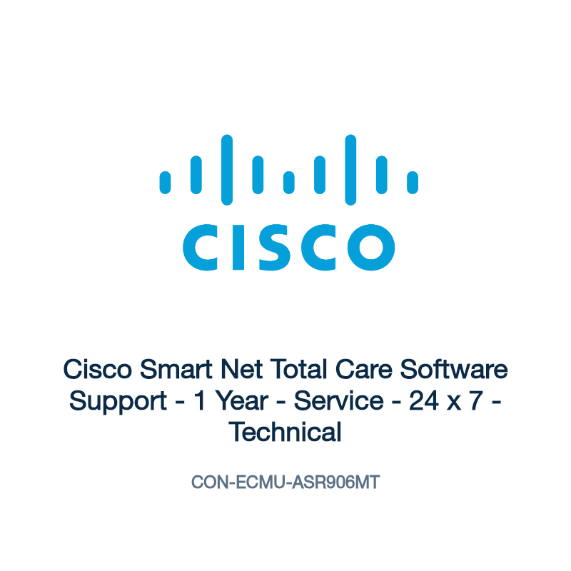 CON-ECMU-ASR906MT: Cisco Smart Net Total Care Software Support