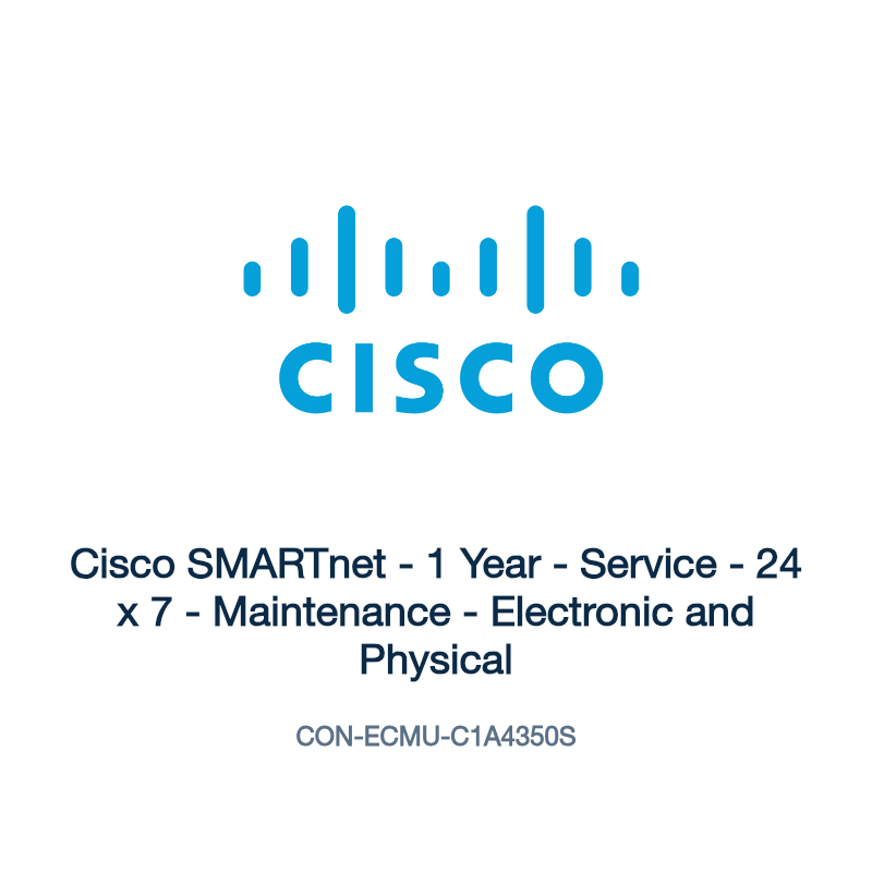 CON-ECMU-C1A4350S: Cisco SMARTnet - 1 Year - Service - 24 x 7 - Maintenance