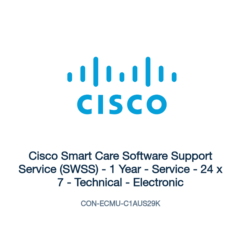 CON-ECMU-C1AUS29K: Cisco Smart Care Software Support Service (SWSS)