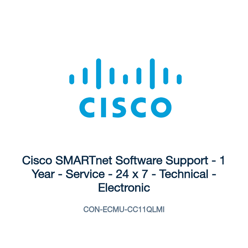 CON-ECMU-CC11QLMI: Cisco SMARTnet Software Support