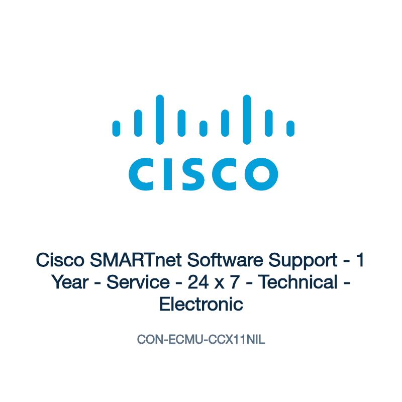 CON-ECMU-CCX11NIL: Cisco SMARTnet Software Support