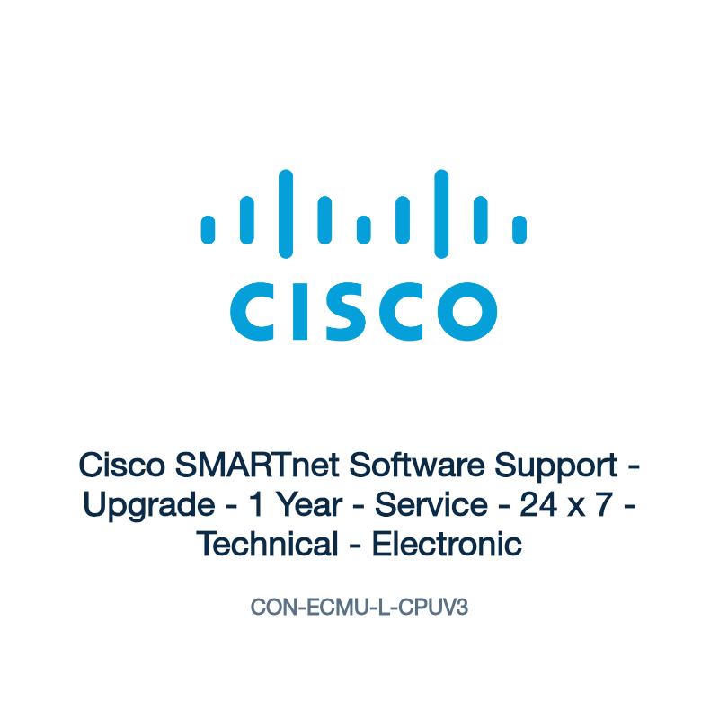 CON-ECMU-L-CPUV3: Cisco SMARTnet Software Support