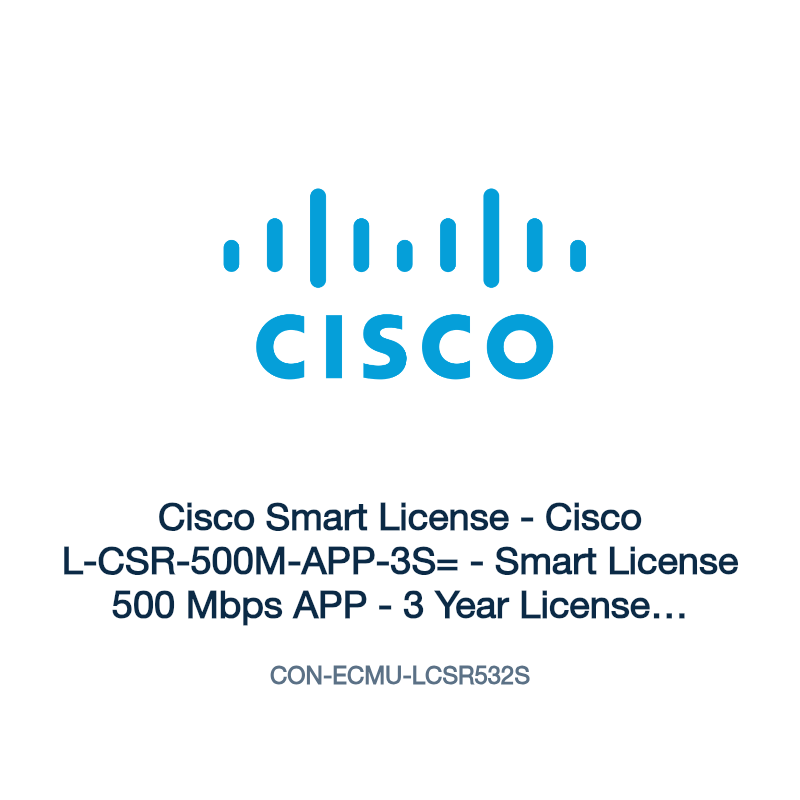 CON-ECMU-LCSR532S: Cisco Smart License