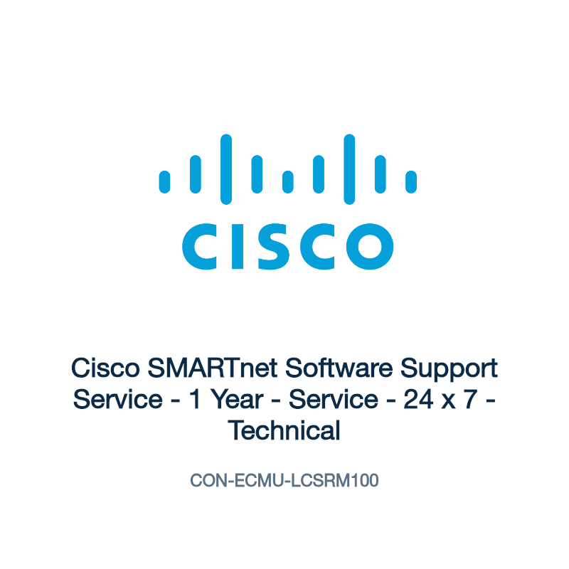 CON-ECMU-LCSRM100: Cisco SMARTnet Software Support Service