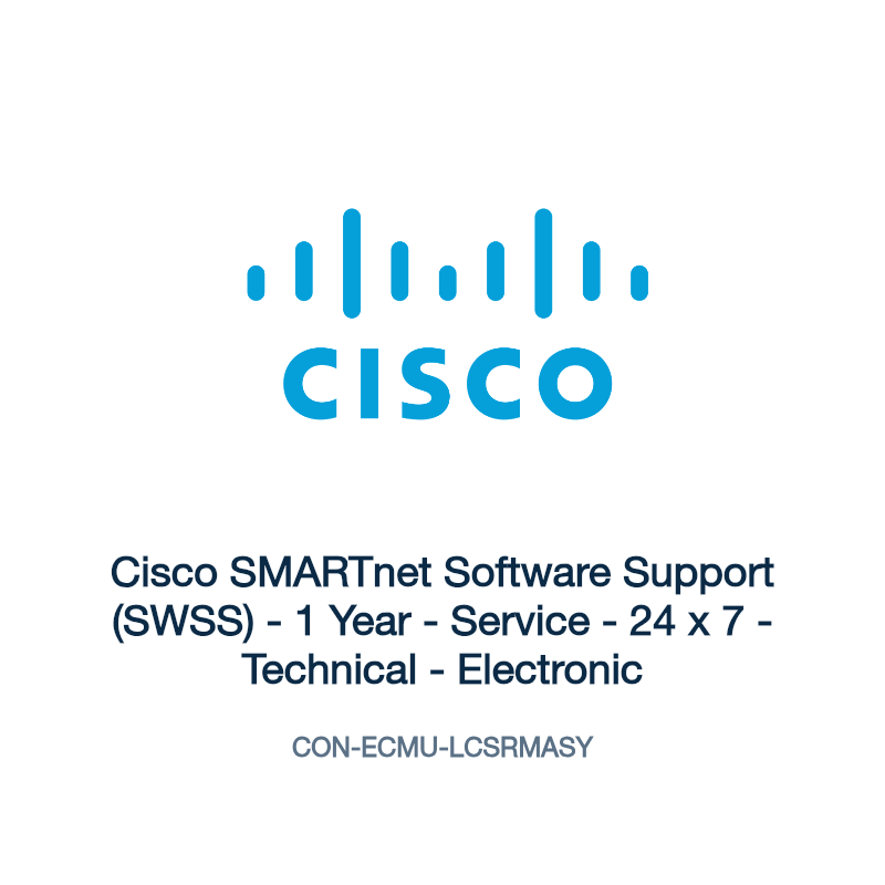 CON-ECMU-LCSRMASY: Cisco SMARTnet Software Support (SWSS)