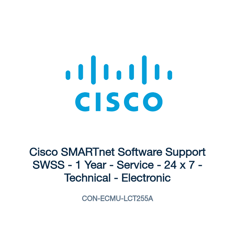 CON-ECMU-LCT255A: Cisco SMARTnet Software Support SWSS