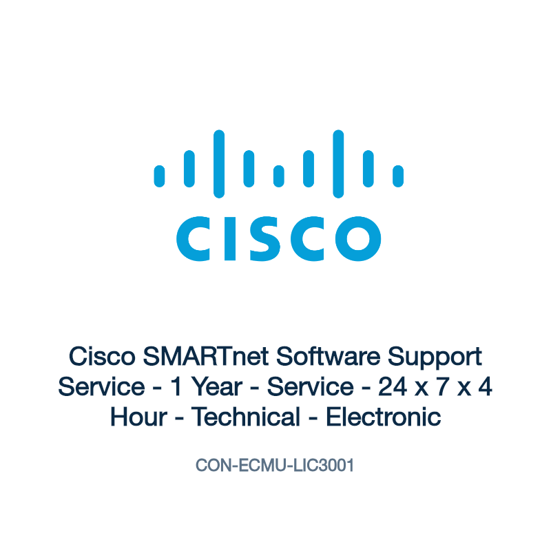 CON-ECMU-LIC3001: Cisco SMARTnet Software Support Service
