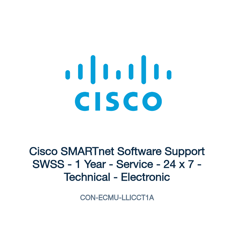 CON-ECMU-LLICCT1A: Cisco SMARTnet Software Support SWSS