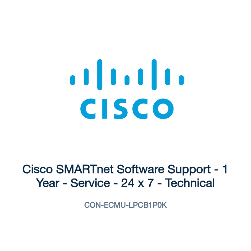 CON-ECMU-LPCB1P0K: Cisco SMARTnet Software Support