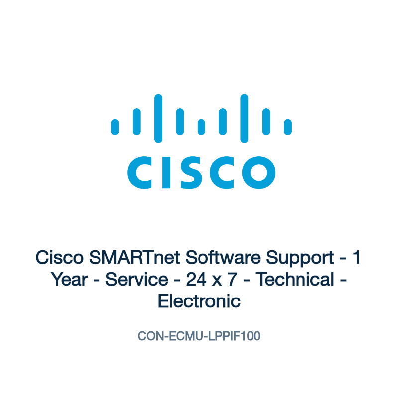 CON-ECMU-LPPIF100: Cisco SMARTnet Software Support