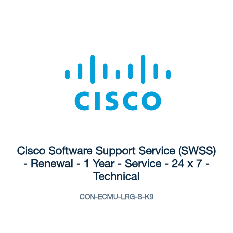 CON-ECMU-LRG-S-K9: Cisco Software Support Service (SWSS)
